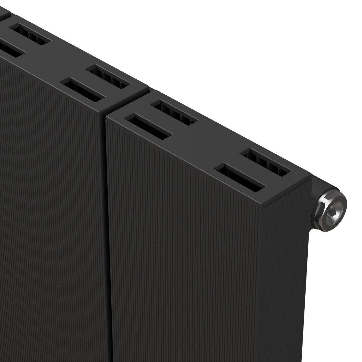 Carisa Elvino Aluminium Designer Radiator – Black