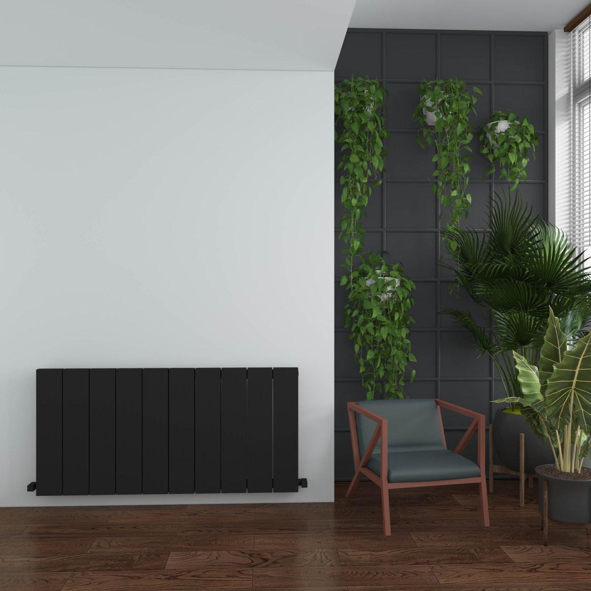 Carisa Elvino Aluminium Designer Radiator – Black