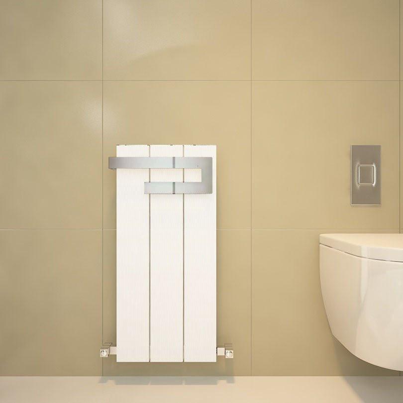Carisa Elvino Bath Aluminium Heated Towel Rail – White