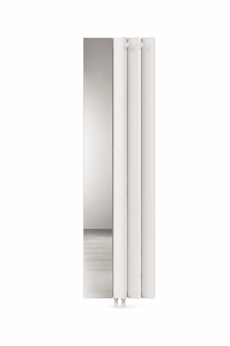 Carisa Entree Aluminium Designer Radiator – White, vertical