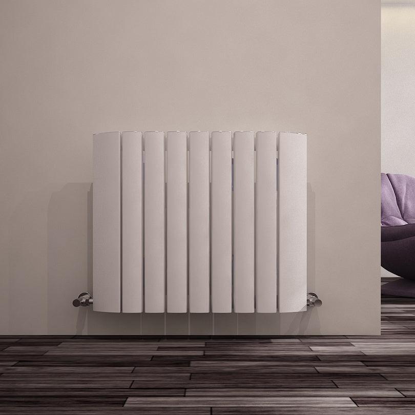 Carisa Gaia Aluminium Designer Radiator – White, horizontal