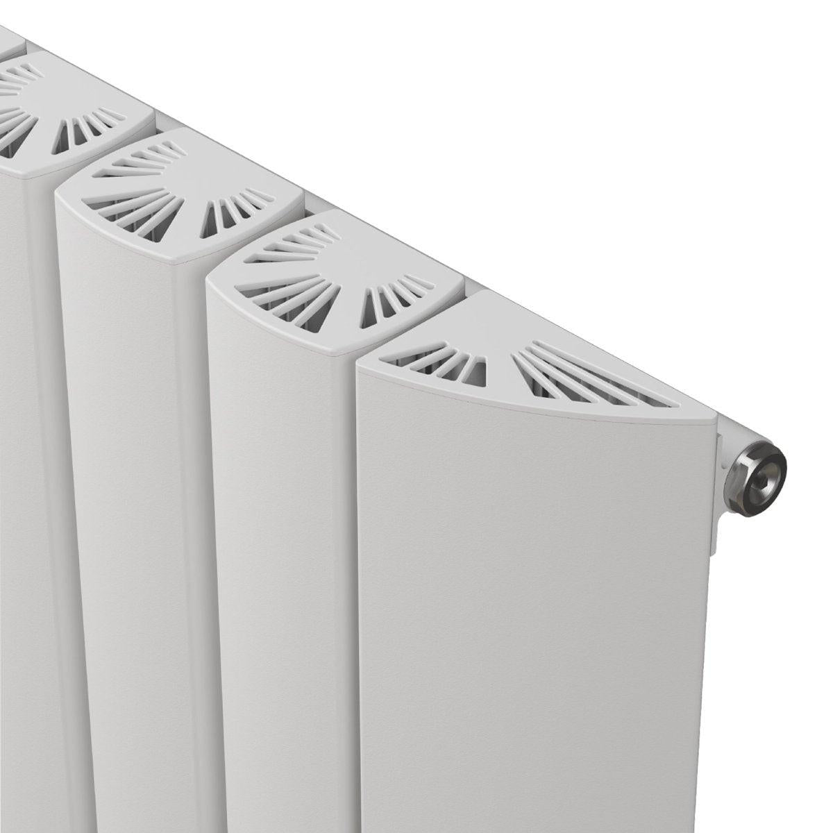 Carisa Gaia Aluminium Designer Radiator – White, horizontal