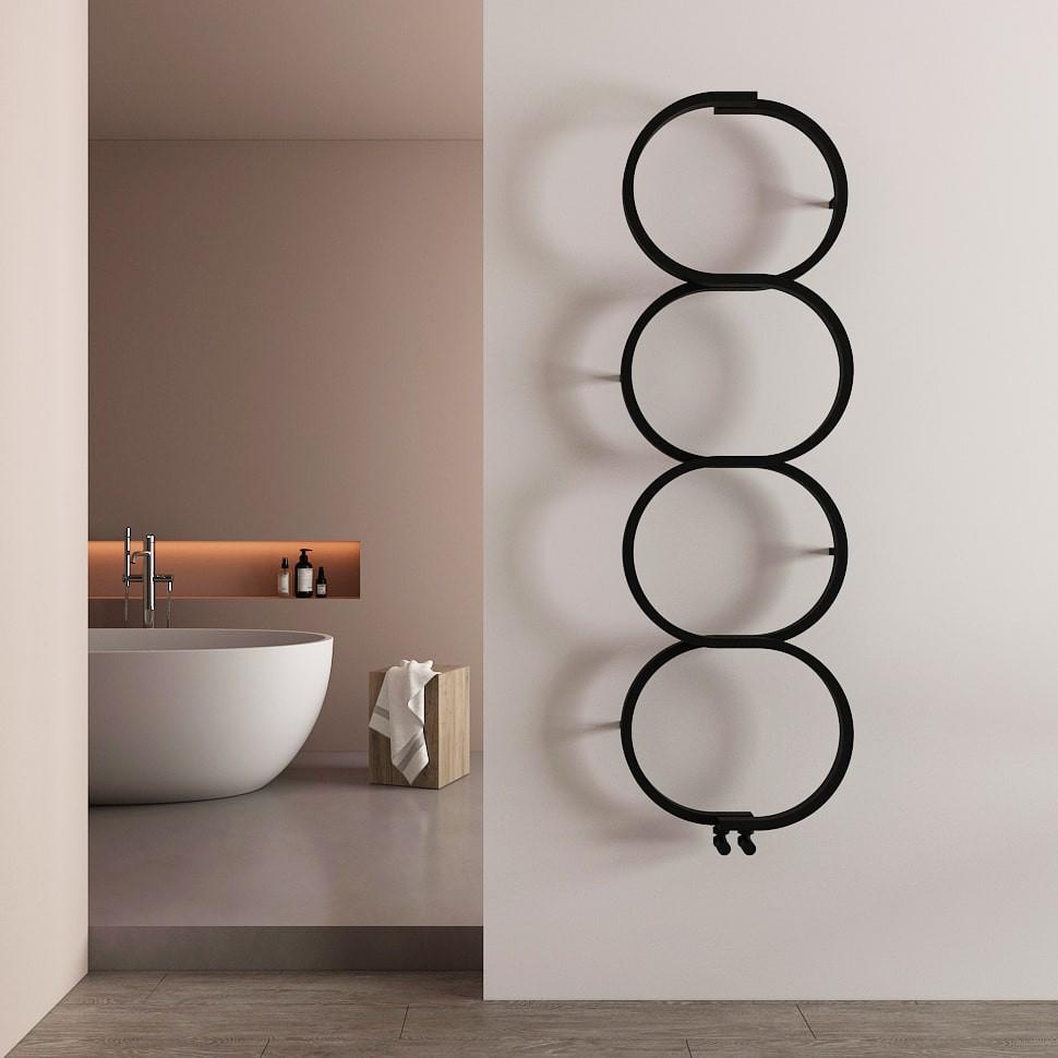 Carisa Kensington Stainless Steel Heated Towel Rail – Black
