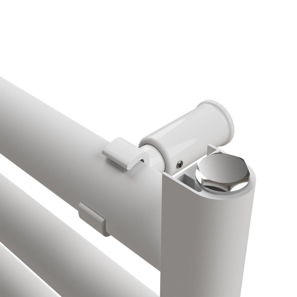 Carisa Lara L Aluminium Heated Towel Rail – White