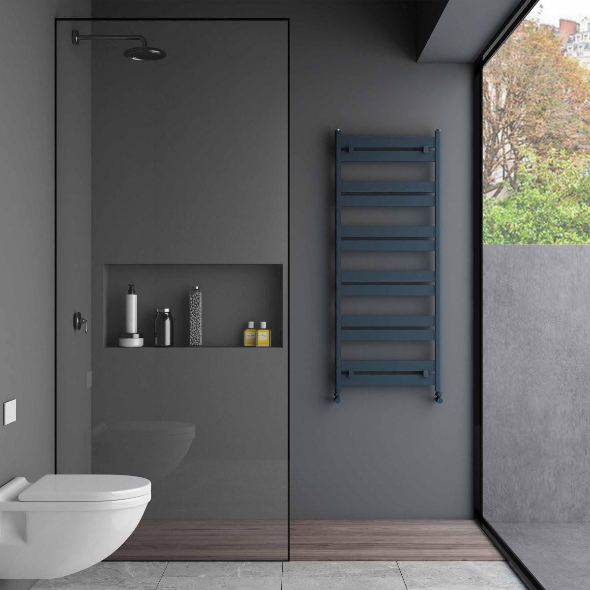 Carisa Ligne Aluminium Heated Towel Rail – Anthracite