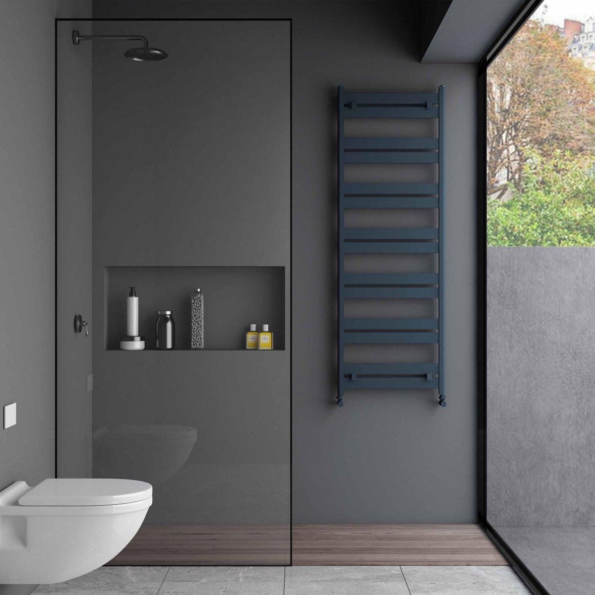 Carisa Ligne Aluminium Heated Towel Rail – Anthracite