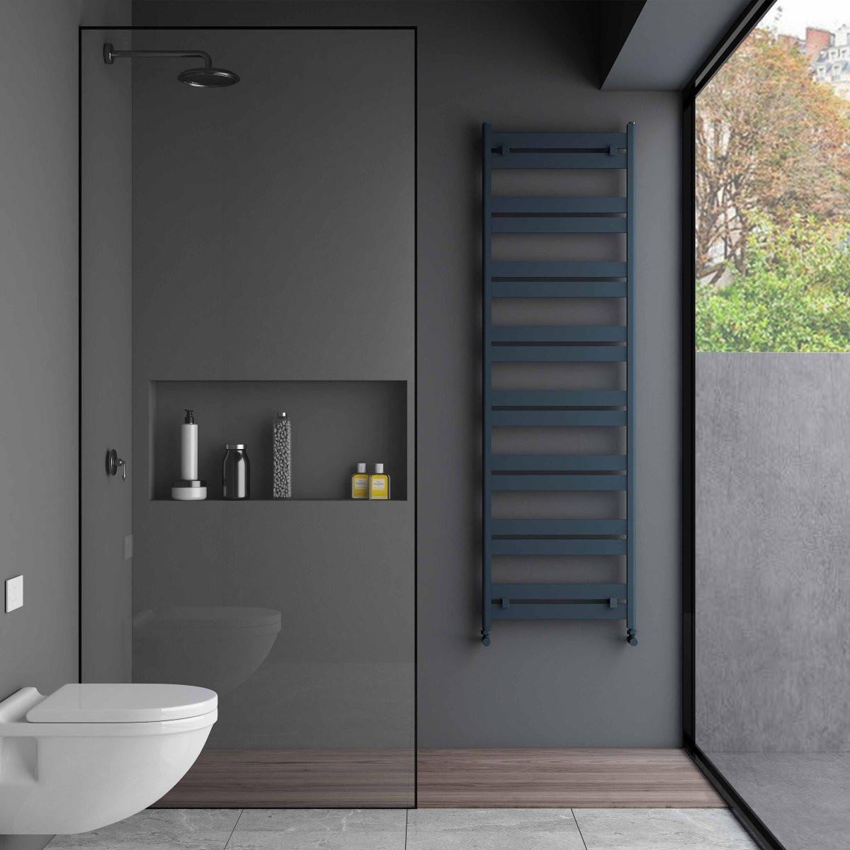 Carisa Ligne Aluminium Heated Towel Rail – Anthracite