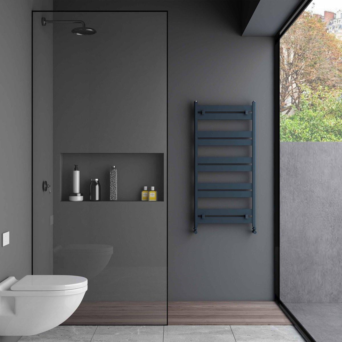 Carisa Ligne Aluminium Heated Towel Rail – Anthracite