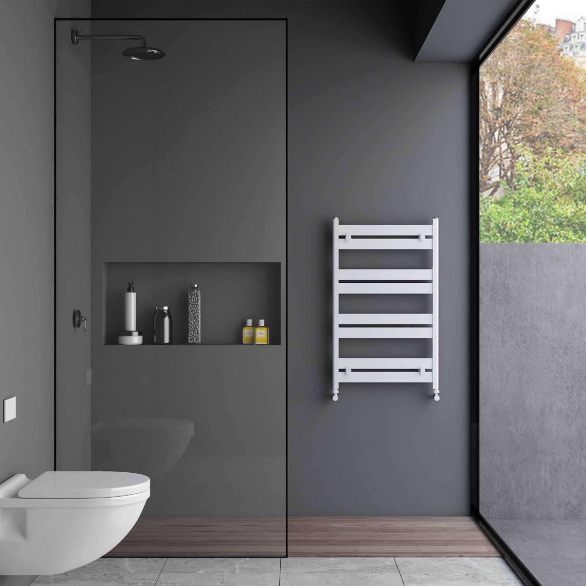 Carisa Ligne Aluminium Heated Towel Rail – White