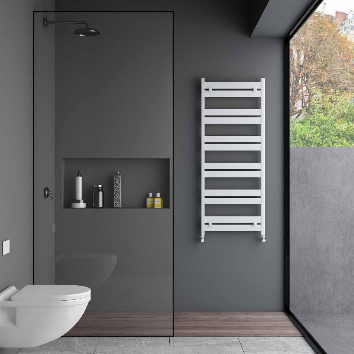 Carisa Ligne Aluminium Heated Towel Rail – White