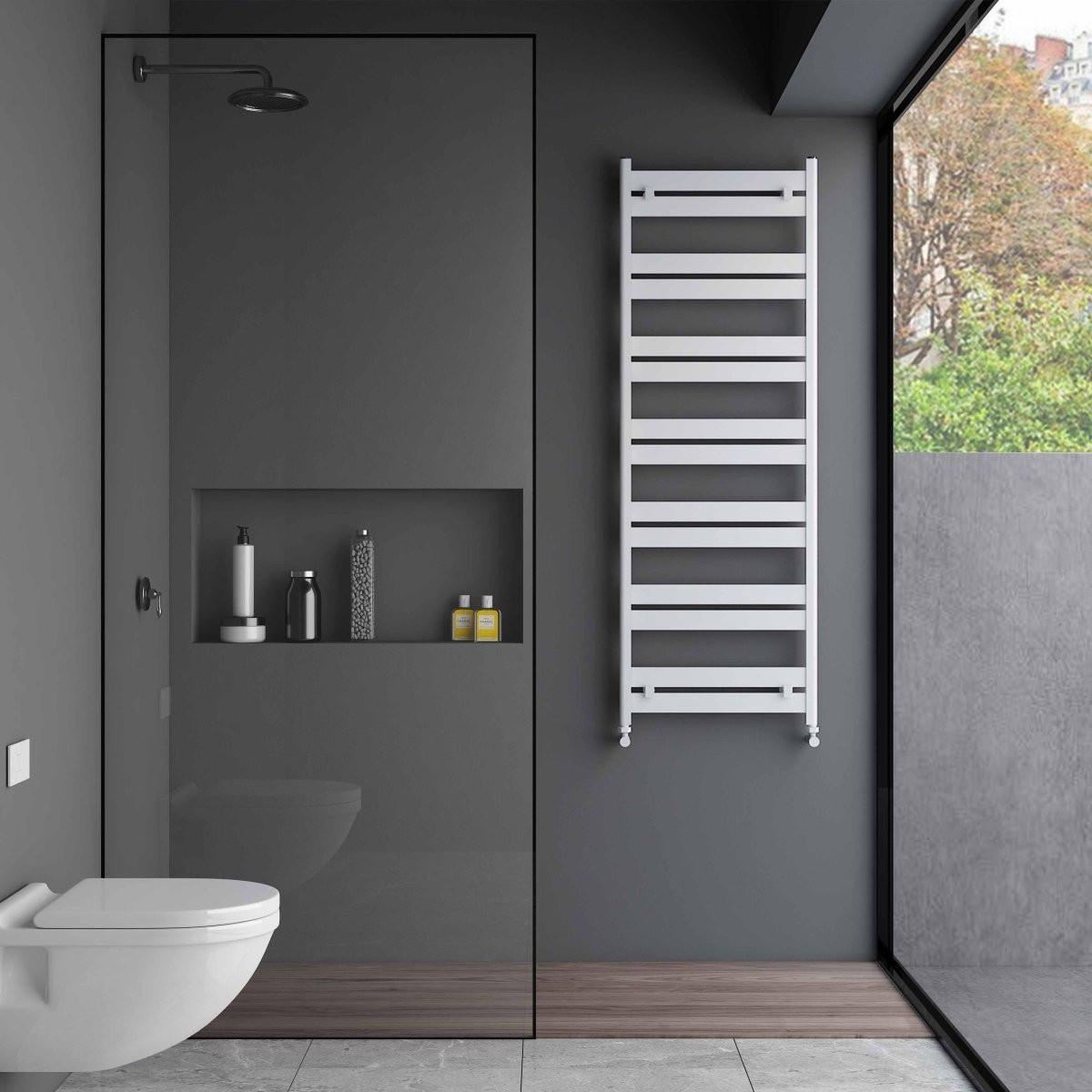 Carisa Ligne Aluminium Heated Towel Rail – White