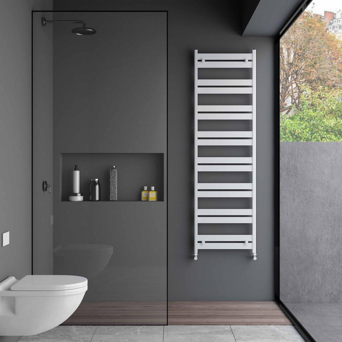 Carisa Ligne Aluminium Heated Towel Rail – White