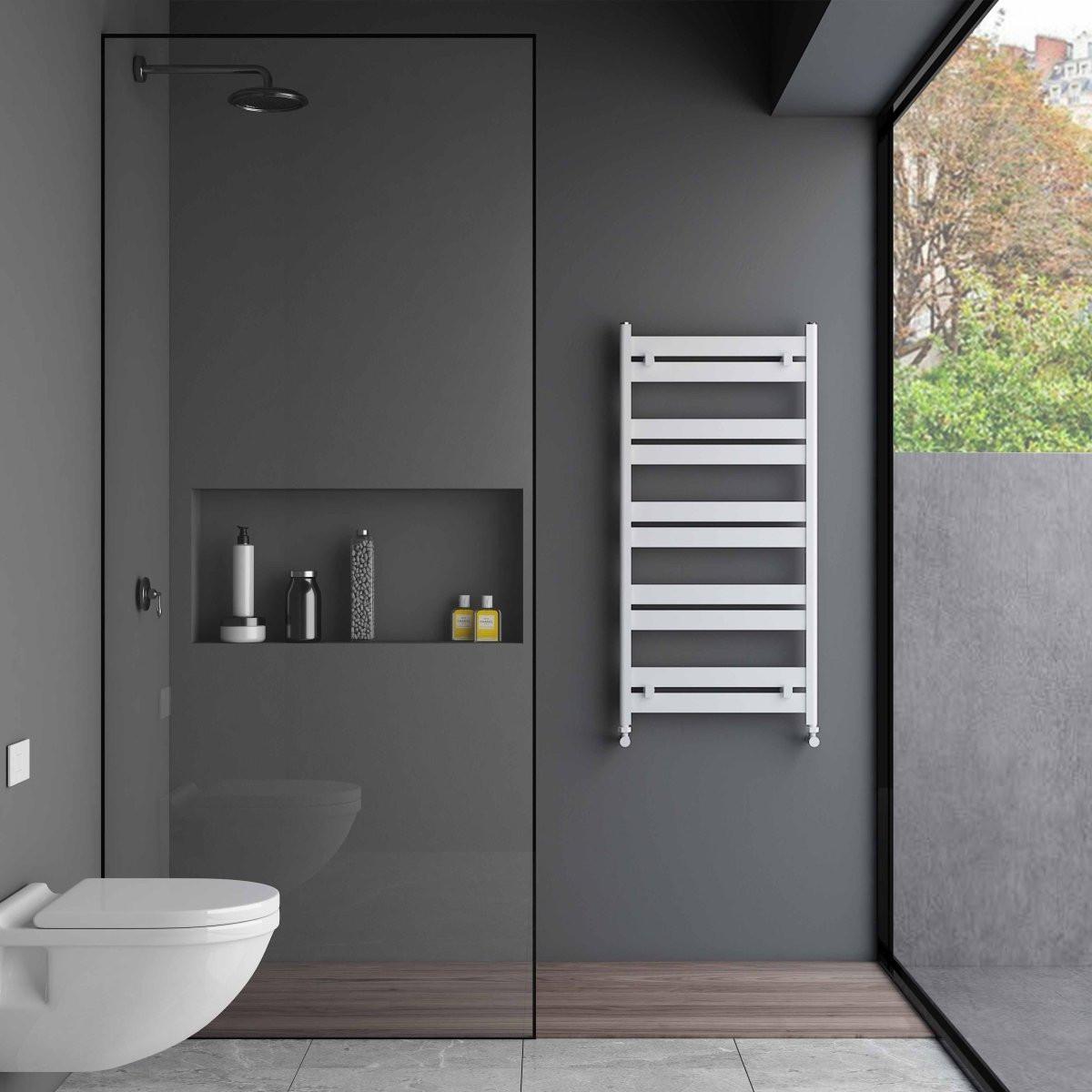 Carisa Ligne Aluminium Heated Towel Rail – White