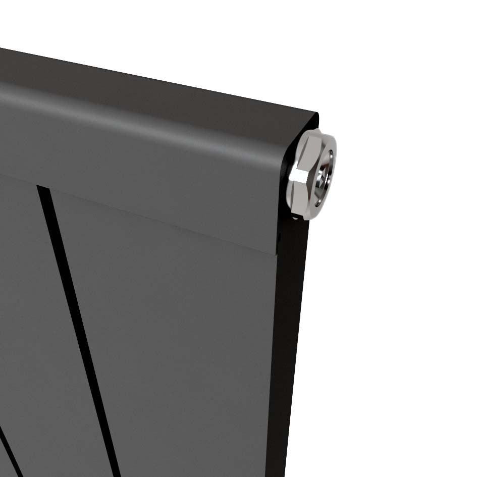 Carisa Mack Aluminium Designer Radiator – Anthracite, vertical