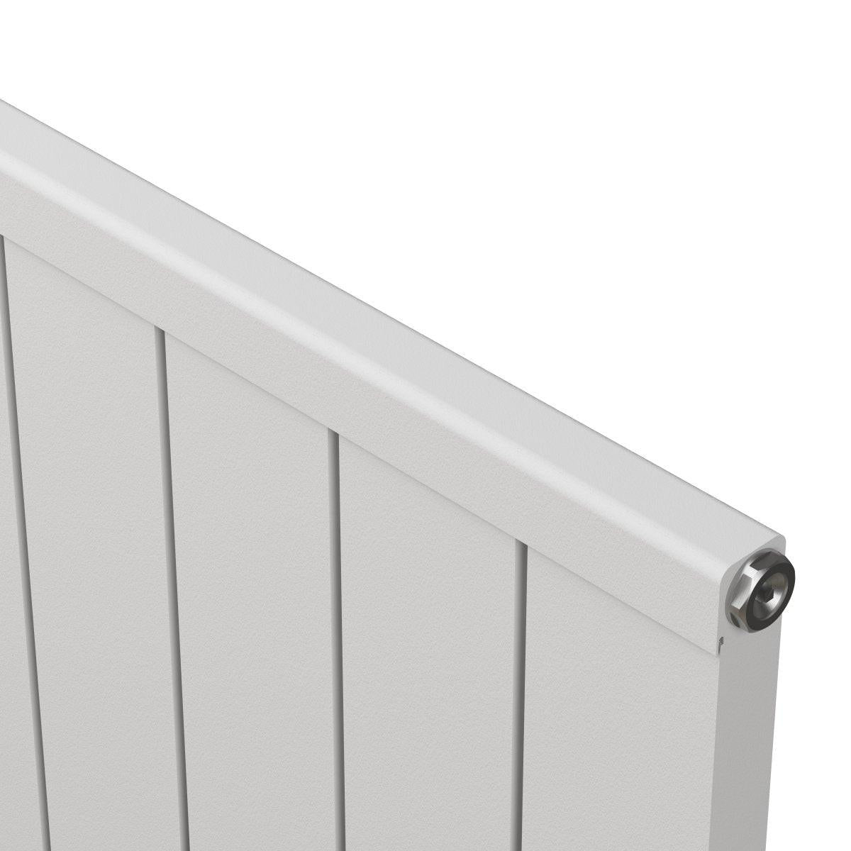 Carisa Mack Aluminium Designer Radiator – White, vertical