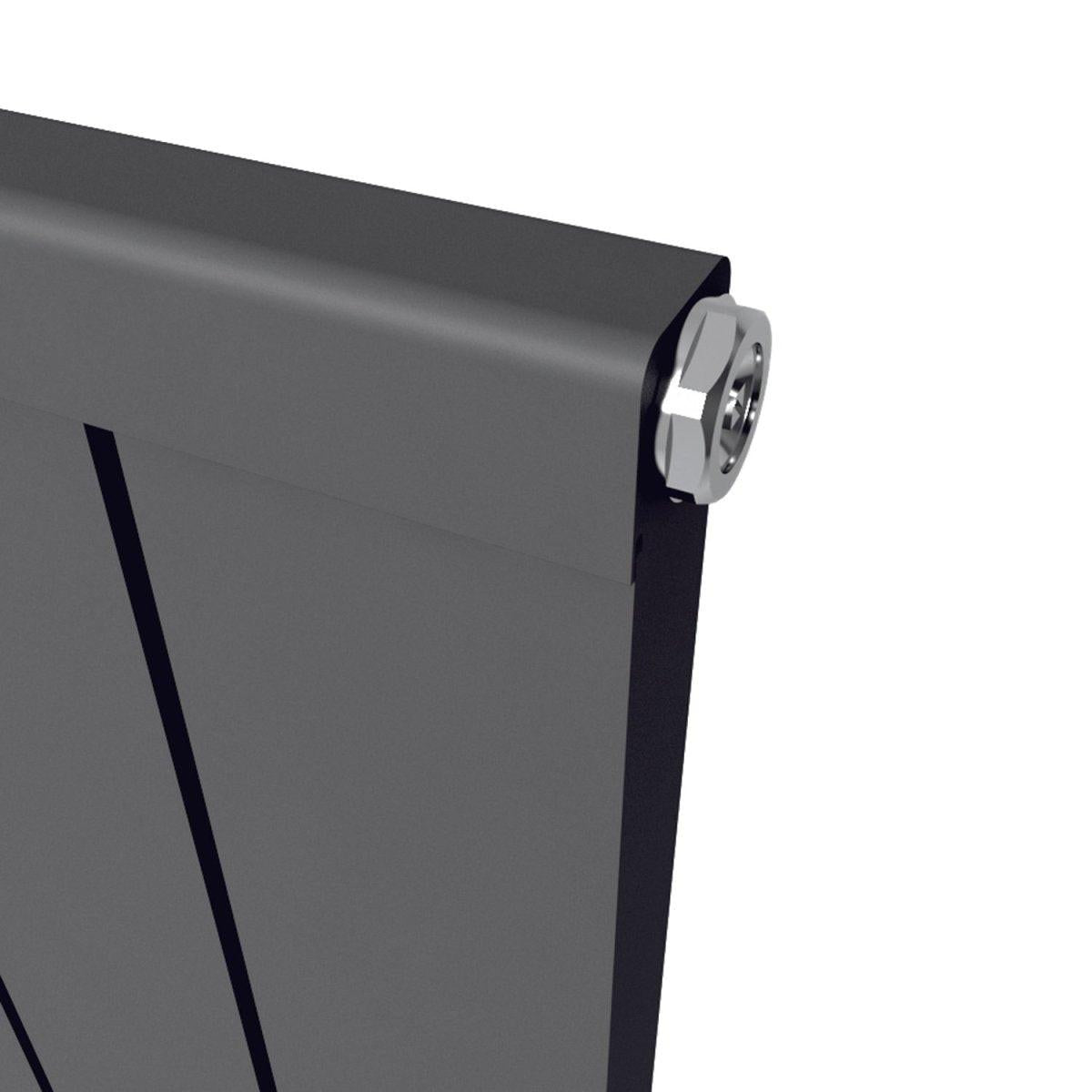 Carisa Mack Aluminium Designer Radiator – Anthracite, horizontal