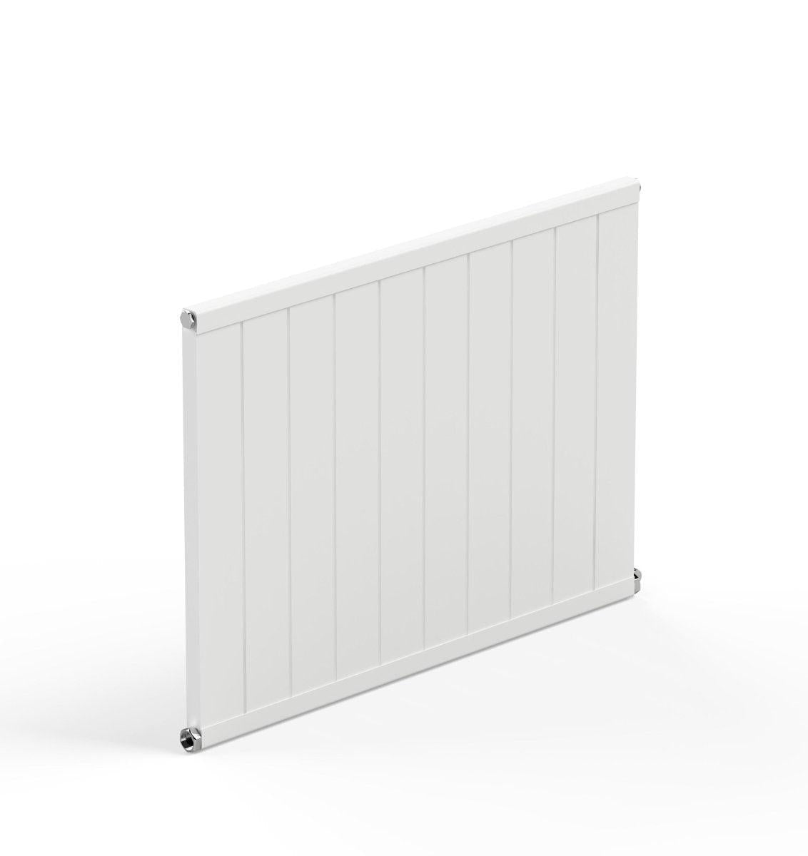 Carisa Mack Aluminium Designer Radiator – White, horizontal