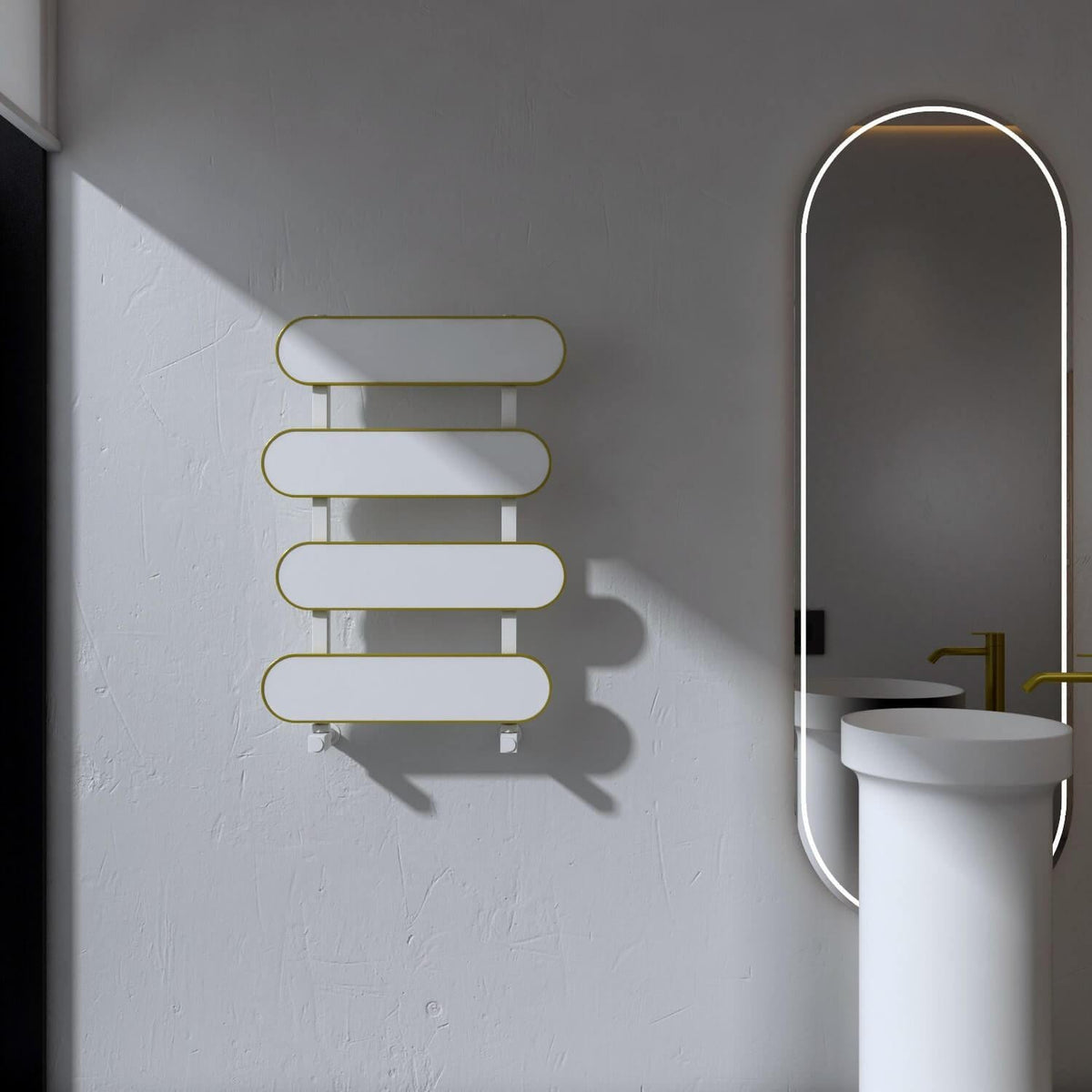 Carisa Magico Bath Aluminium Heated Towel Rail – White