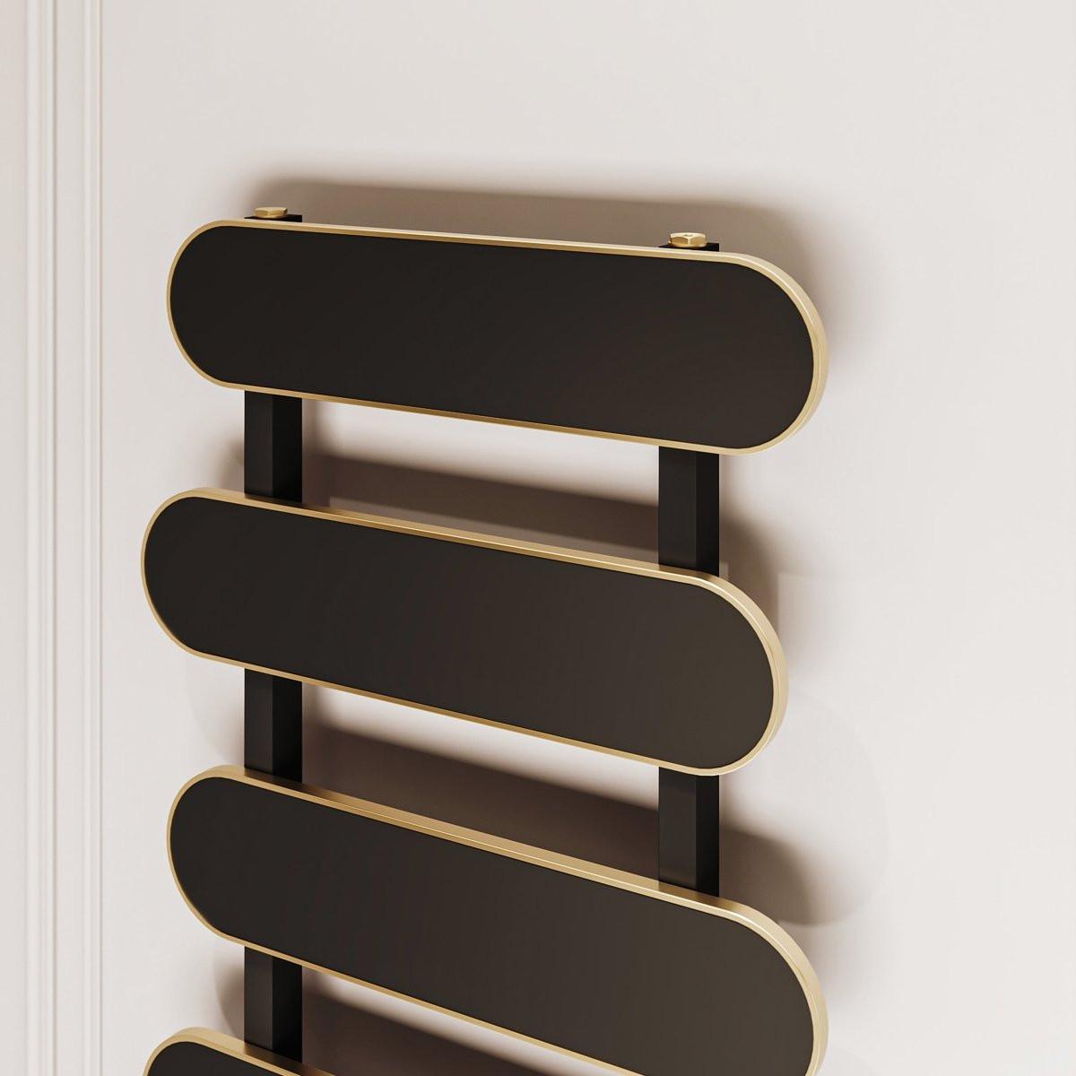 Carisa Magico Bath Aluminium Heated Towel Rail – Black