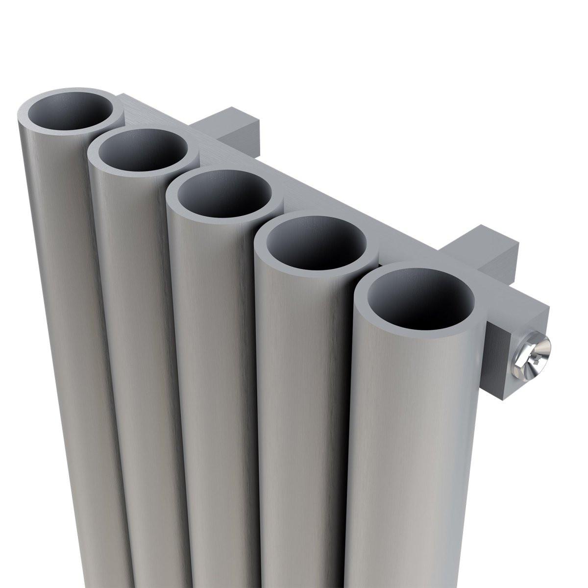 Carisa Mistral Stainless Steel Designer Radiator – Satin Polished, vertical