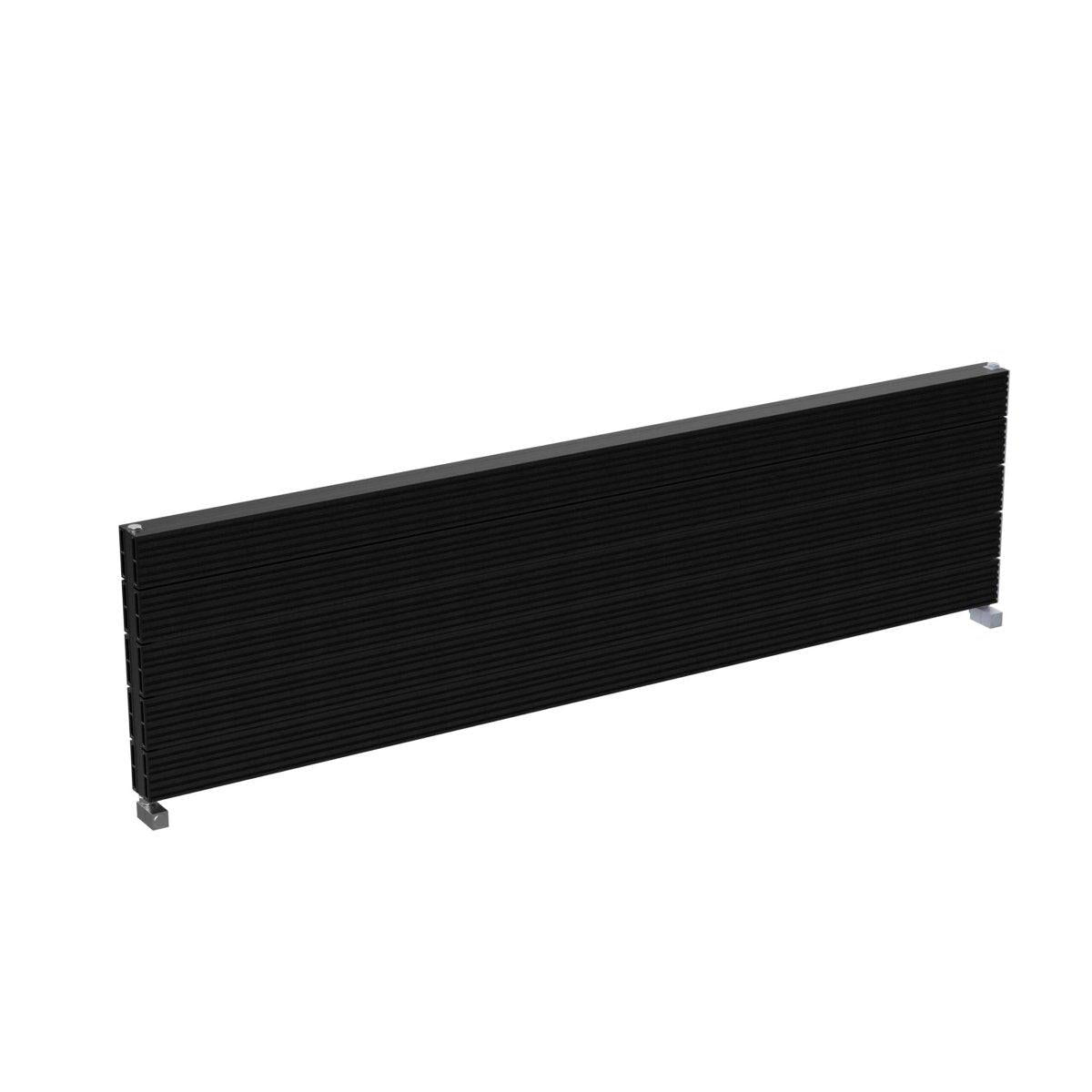 Carisa Monza Double XL Aluminium Designer Radiator – Black, horizontal