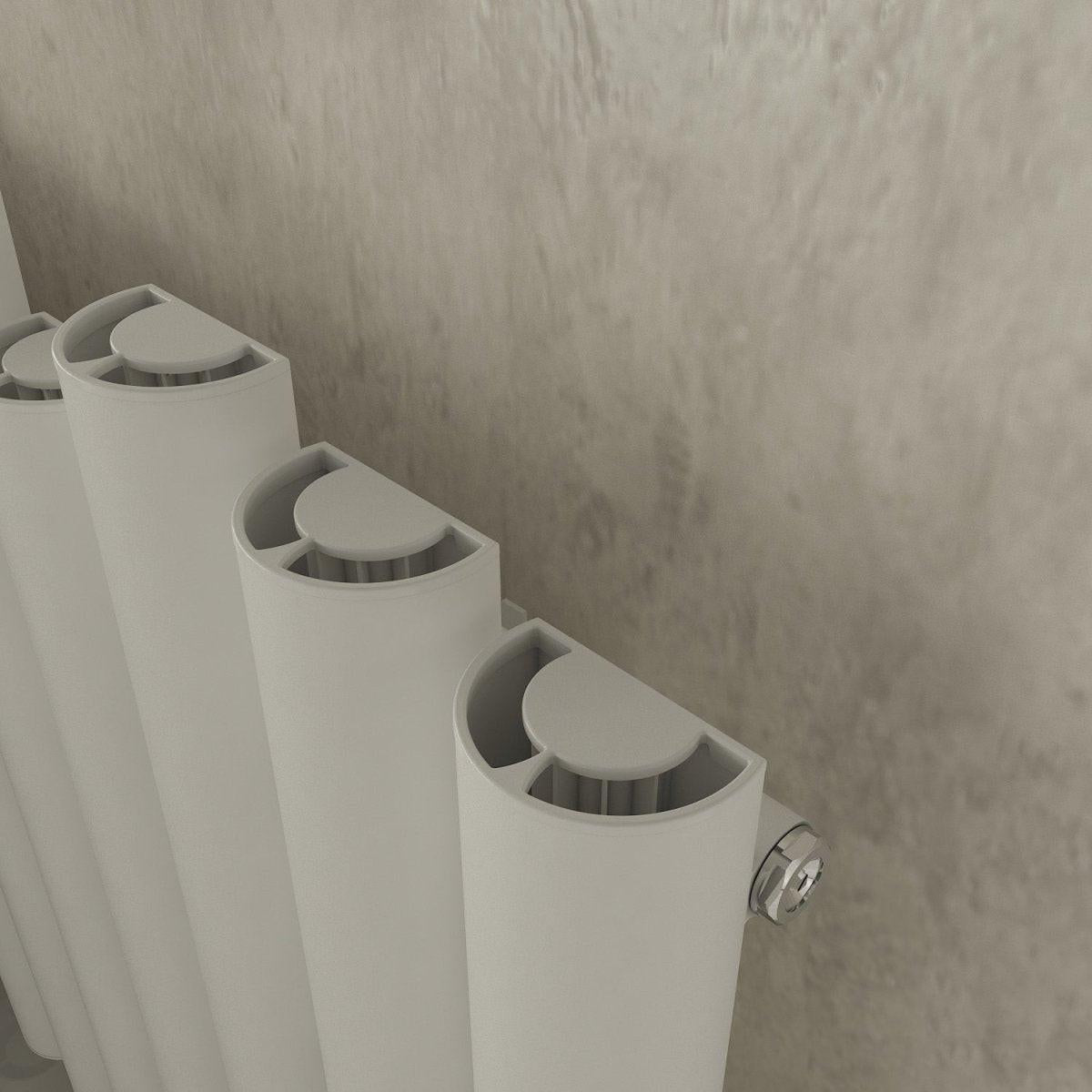 Carisa Motion Aluminium Designer Radiator – White, vertical