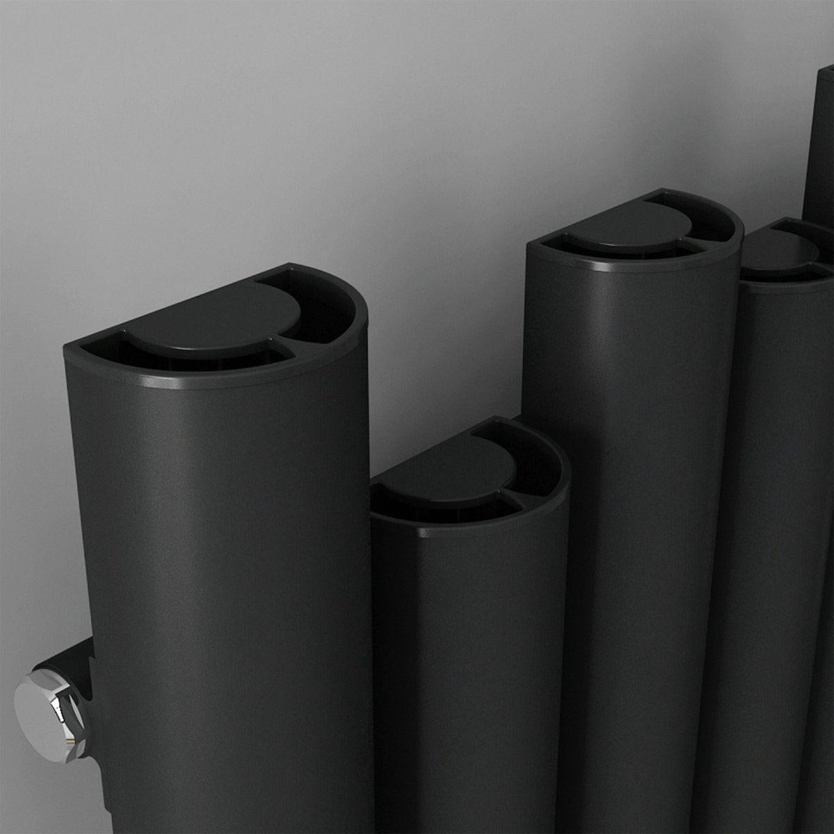 Carisa Motion Aluminium Designer Radiator – Anthracite, horizontal