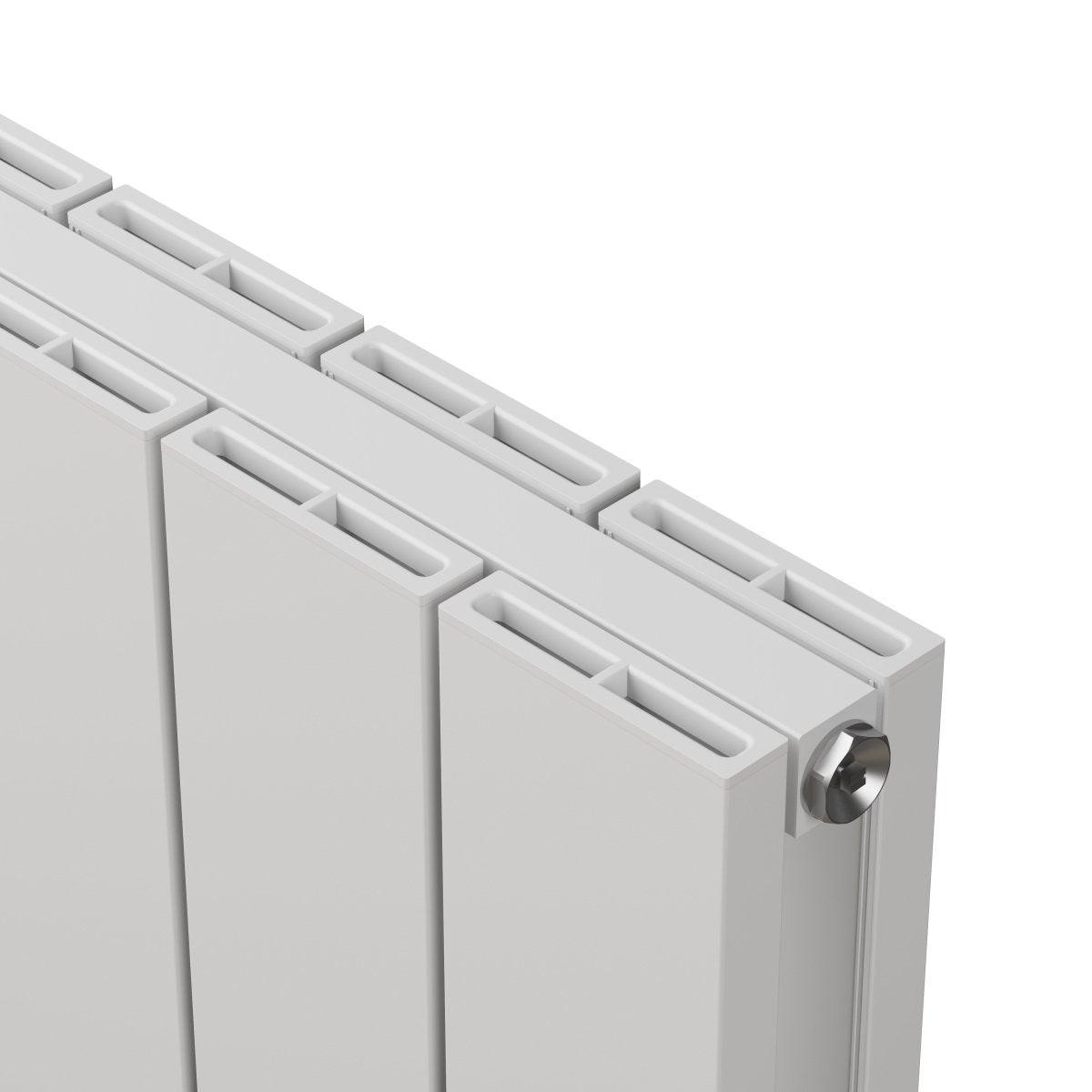 Carisa Nemo Double (Reverse Side Monza) Aluminium Designer Radiator – White