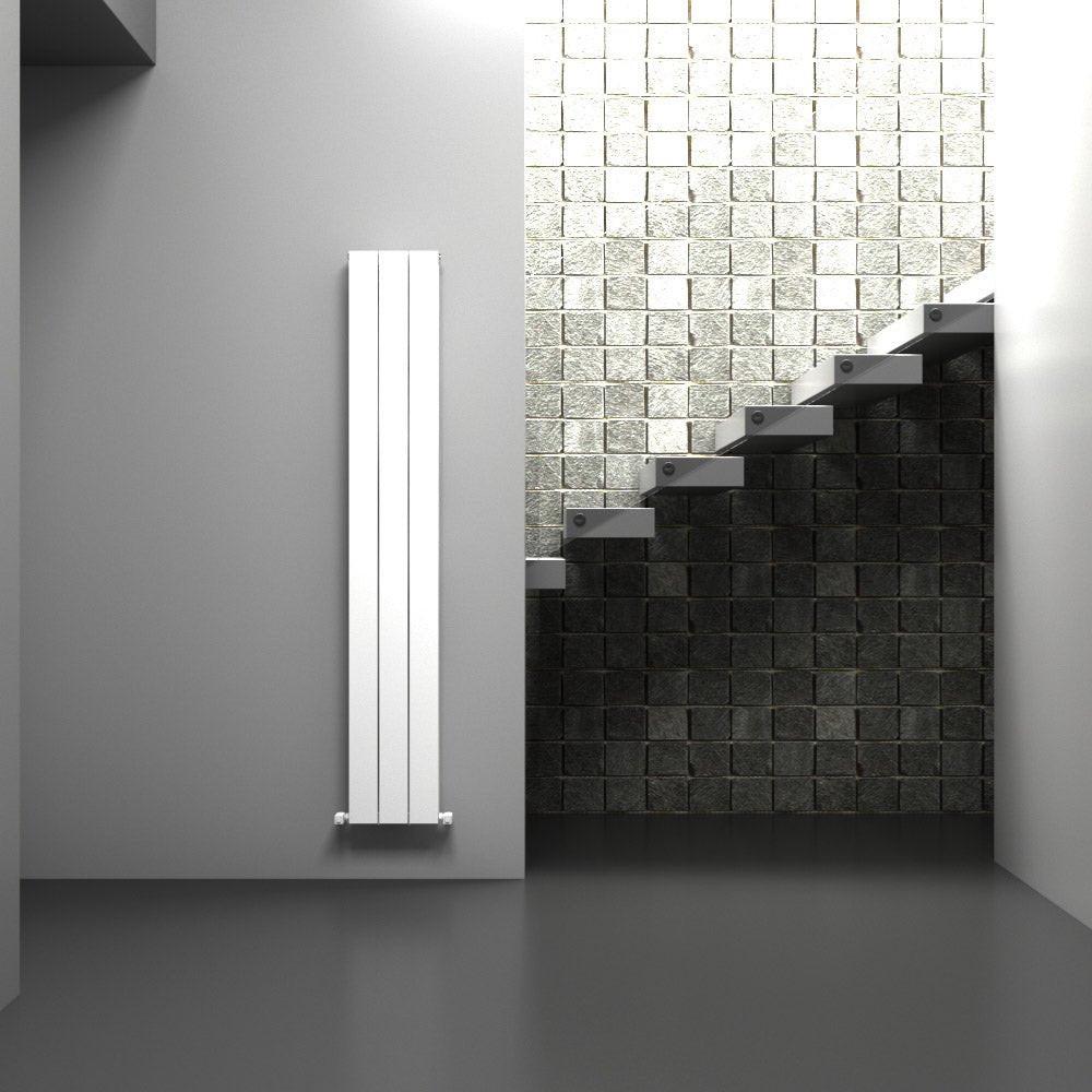 Carisa Nemo Double (Reverse Side Monza) Aluminium Designer Radiator – White