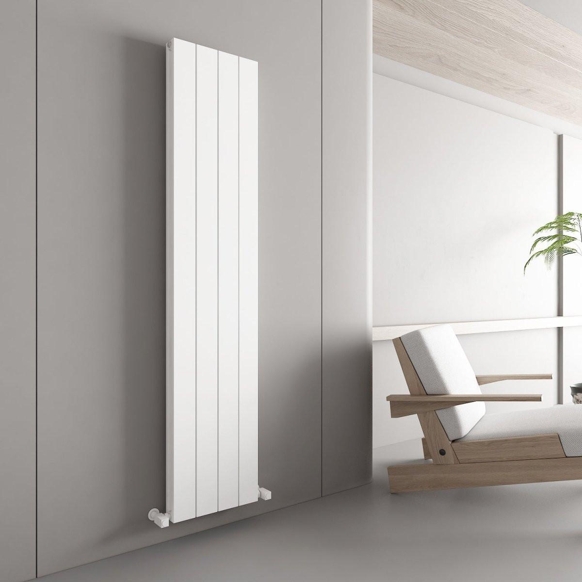 Carisa Nemo Double (Reverse Side Monza) Aluminium Designer Radiator – White