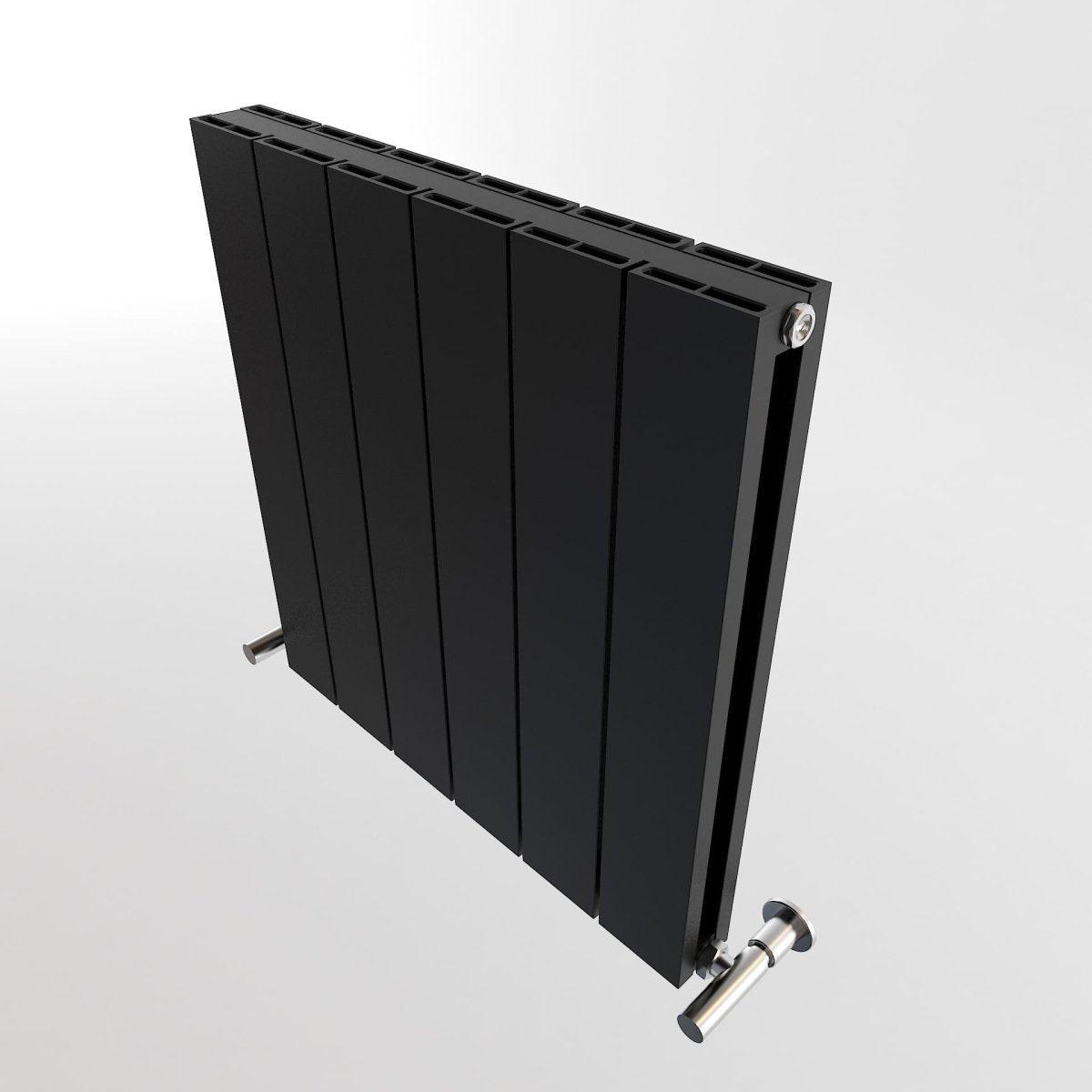 Carisa Nemo Double (Reverse Side Monza) Aluminium Designer Radiator – Black