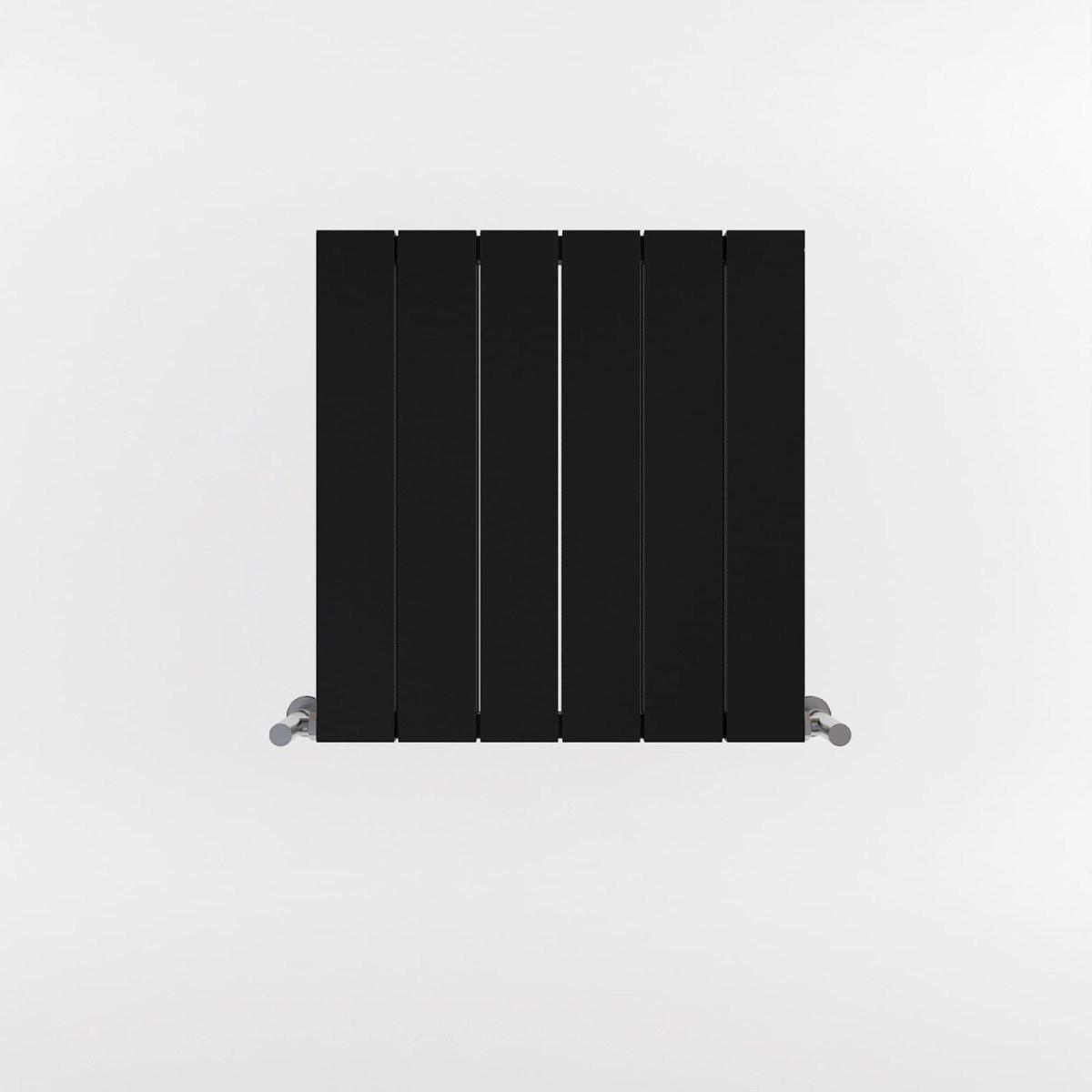 Carisa Nemo Double (Reverse Side Monza) Aluminium Designer Radiator – Black