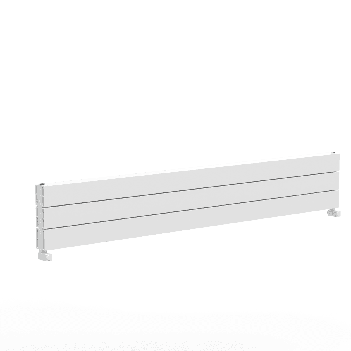 Carisa Nemo Double XL Aluminium Designer Radiator – White, horizontal
