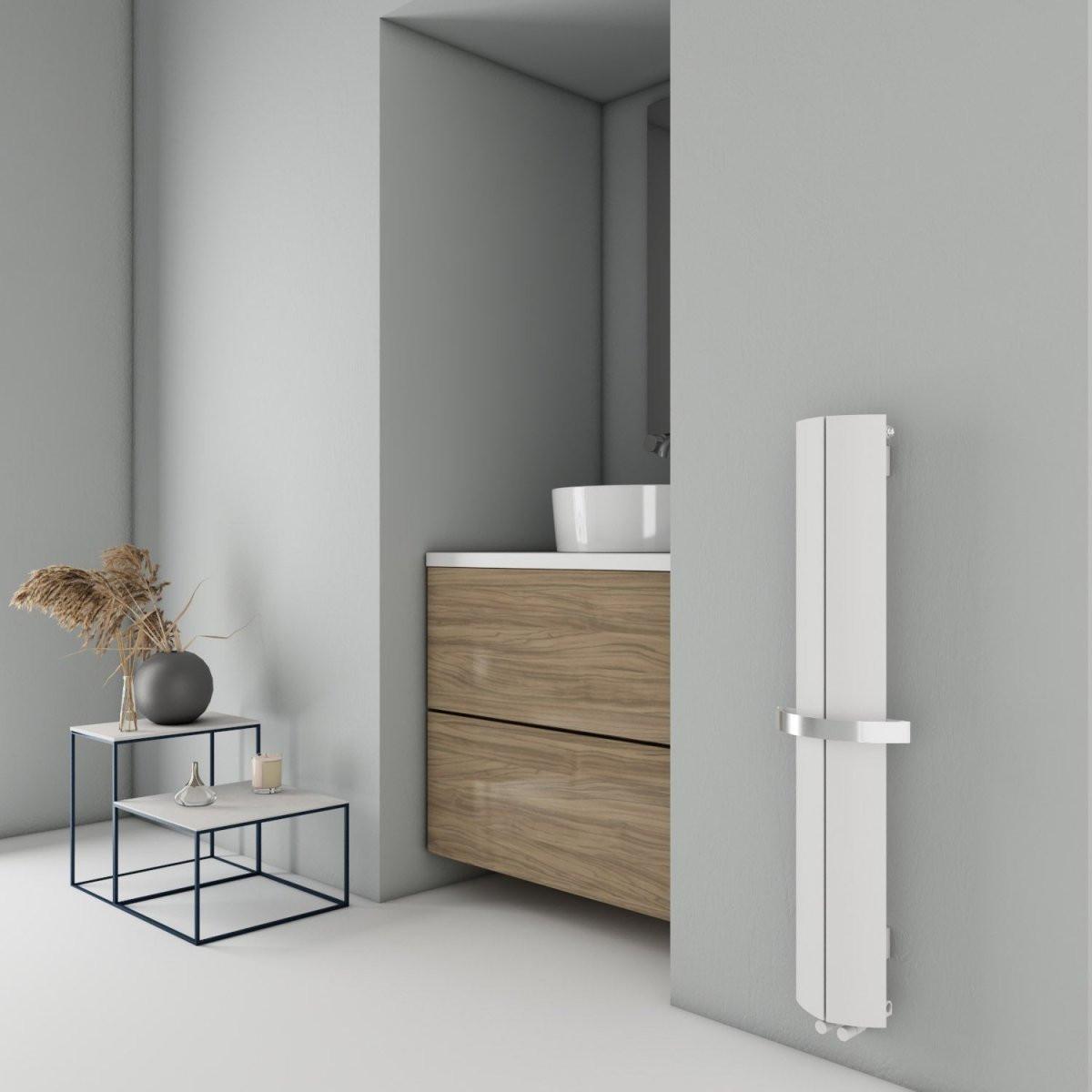 Carisa Nixie Bath Aluminium Heated Towel Rail – White