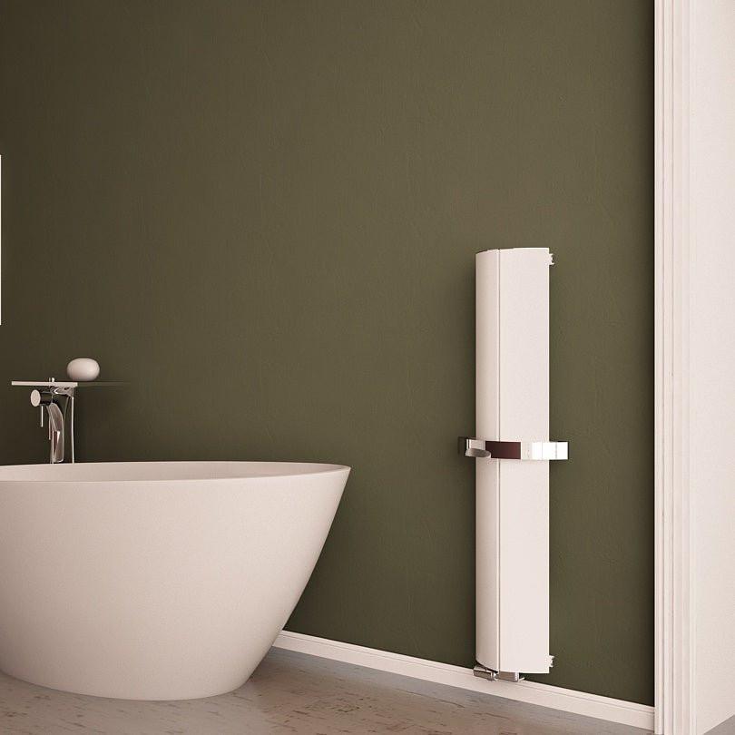 Carisa Nixie Bath Aluminium Heated Towel Rail – White