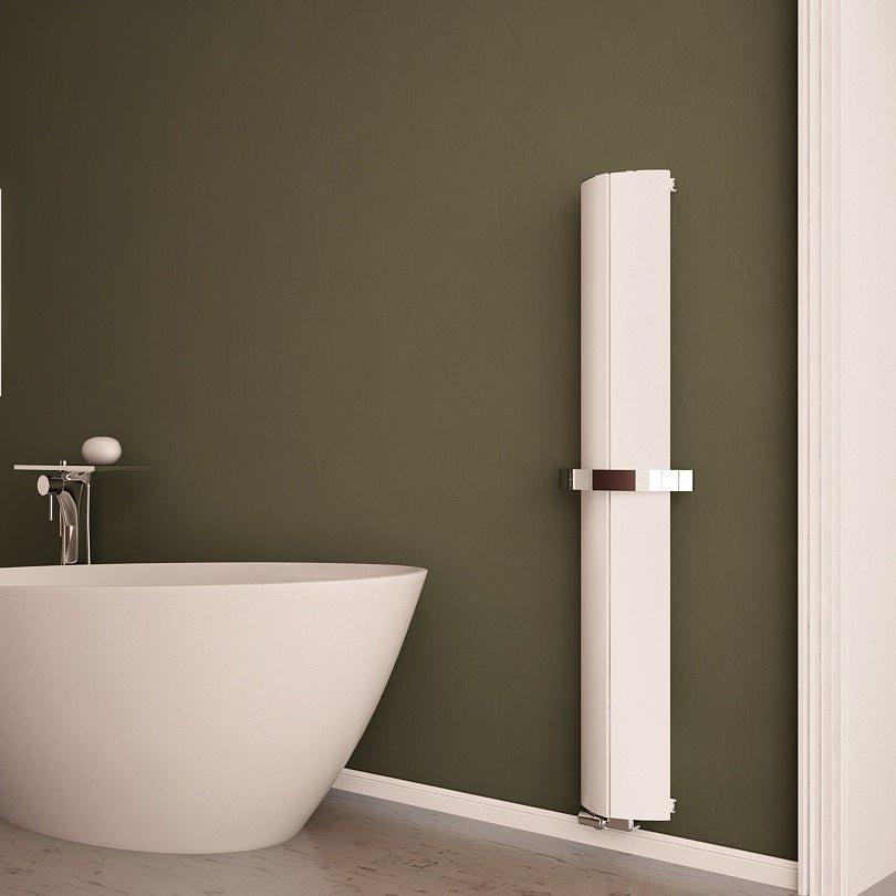 Carisa Nixie Bath Aluminium Heated Towel Rail – White