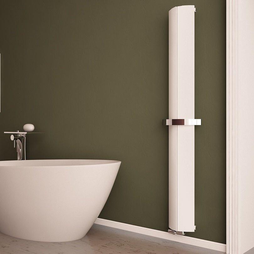 Carisa Nixie Bath Aluminium Heated Towel Rail – White
