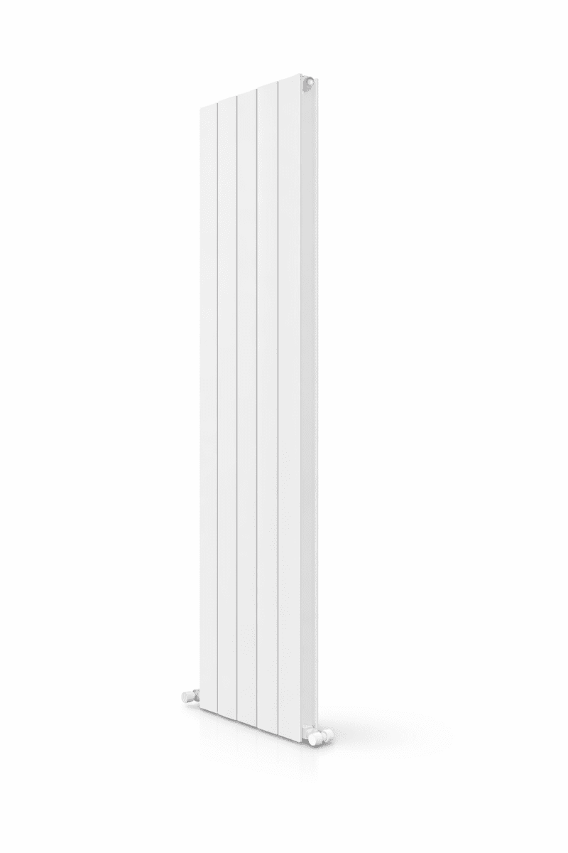 Carisa Otto Aluminium Designer Radiator – White, vertical