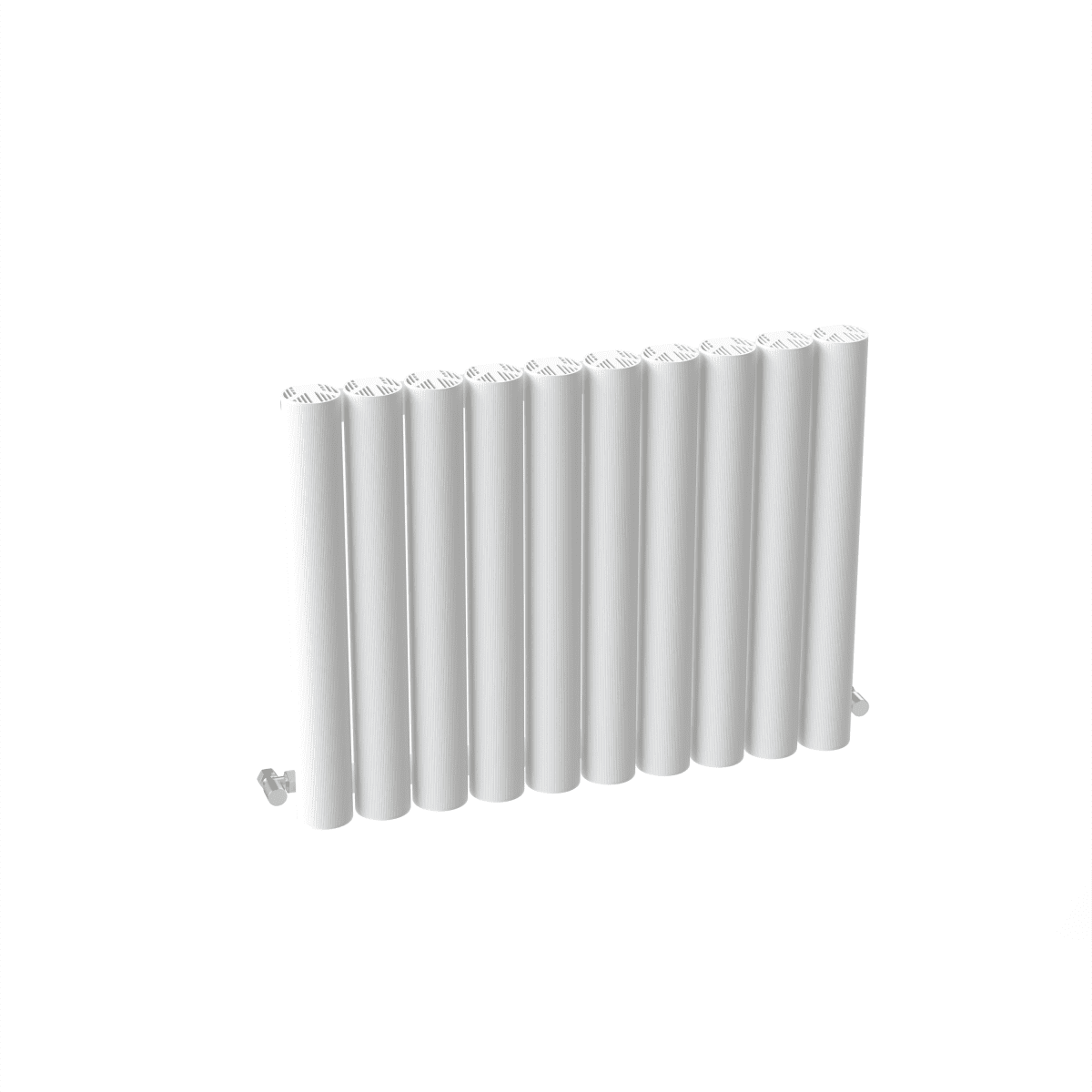 Carisa Otto Aluminium Designer Radiator – White, horizontal