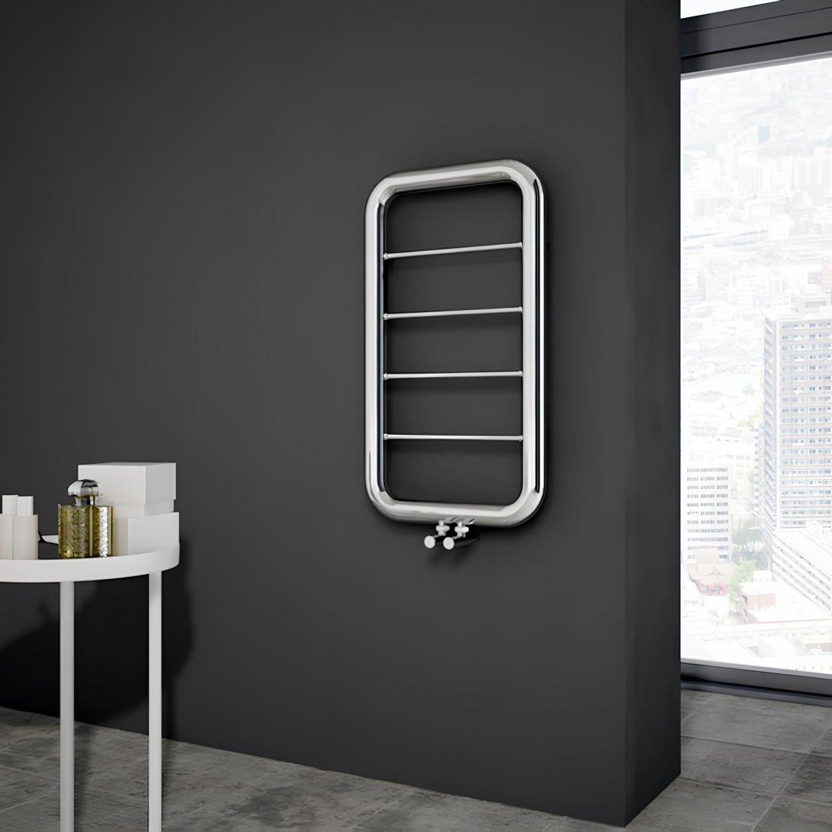 Carisa Paros Stainless Steel Heated Towel Rail – Mirror Polished