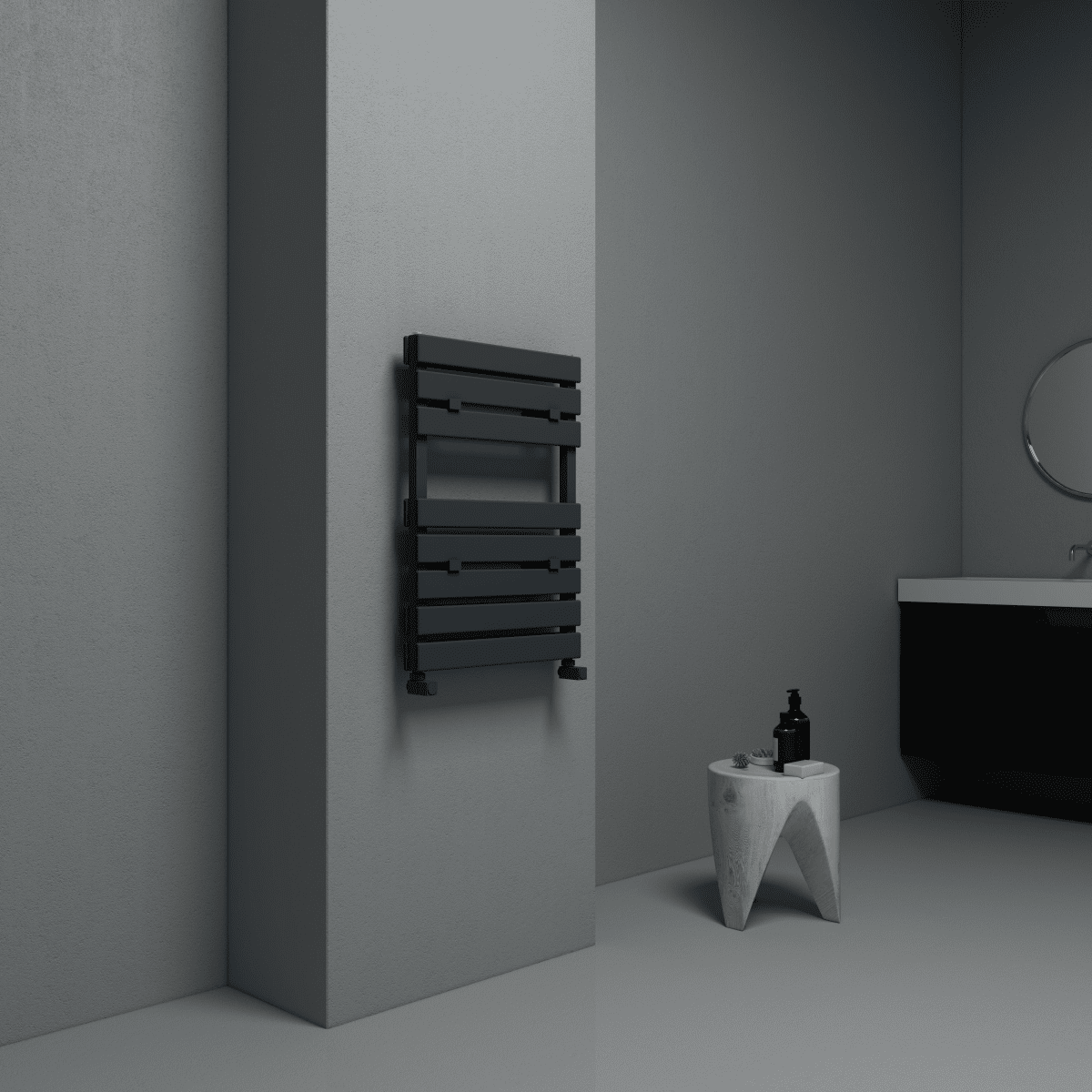 Carisa Plata Bath Aluminium Heated Towel Rail – Anthracite