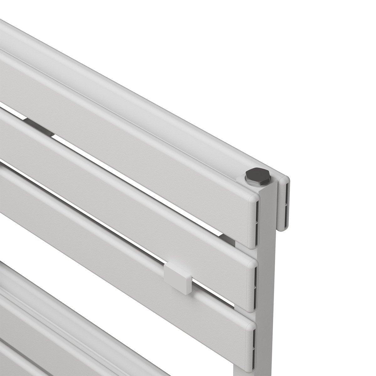Carisa Plata Double Bath Aluminium Heated Towel Rail – White