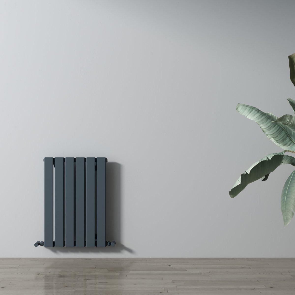 Carisa Plata Aluminium Designer Radiator – Anthracite, horizontal