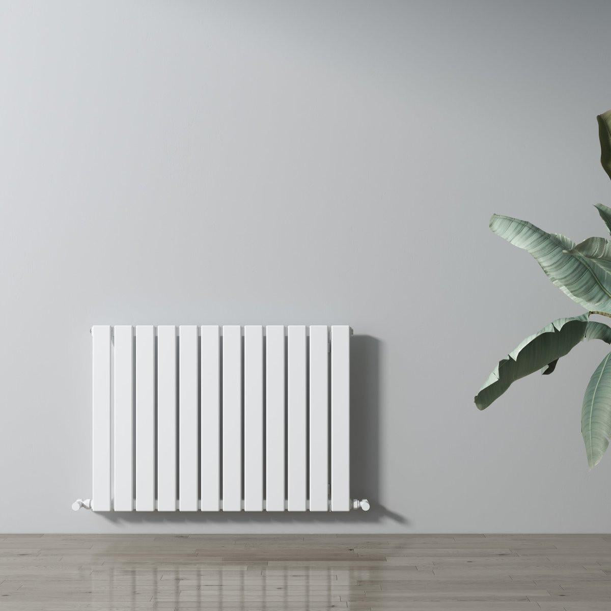 Carisa Plata Aluminium Designer Radiator – White, horizontal