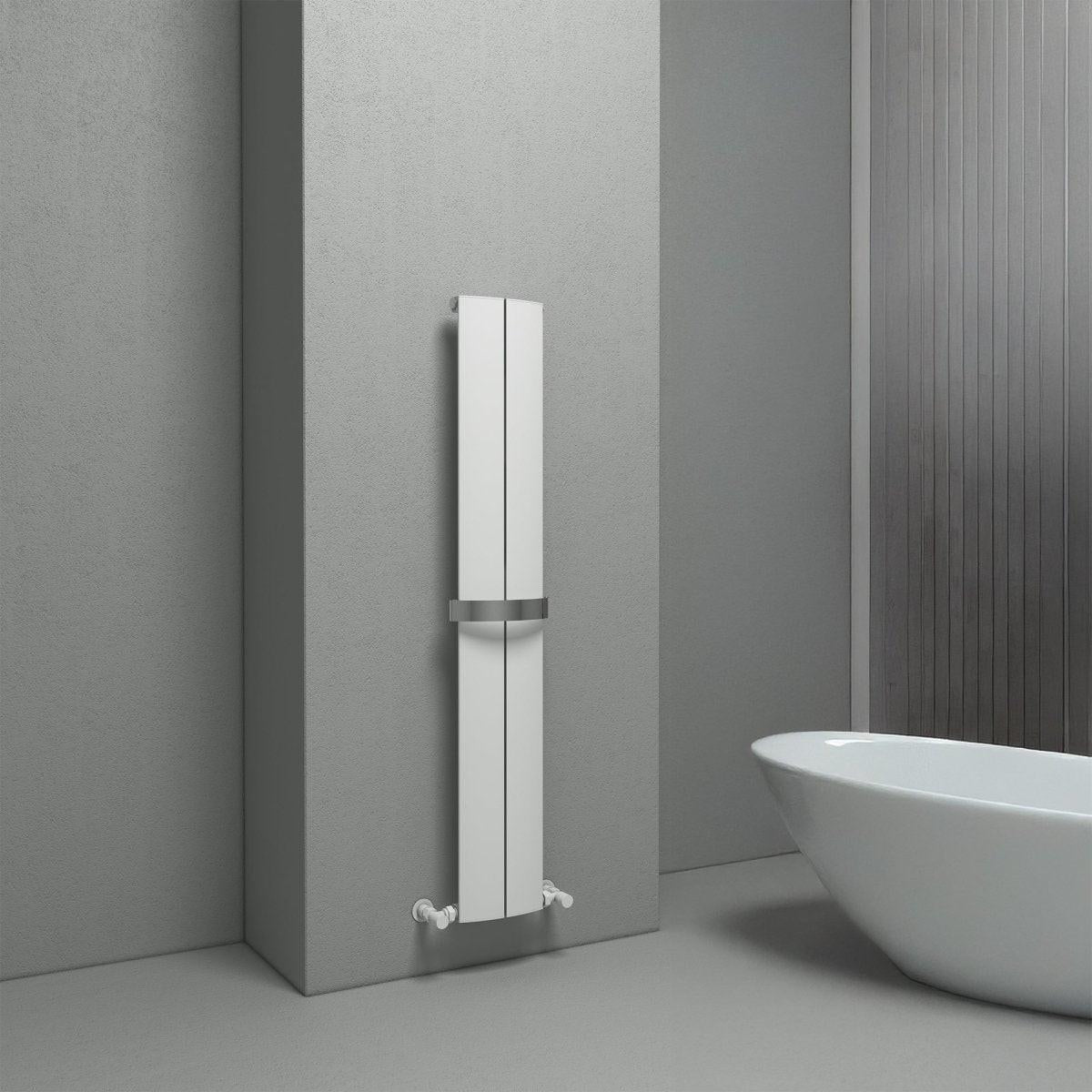 Carisa Play Bath Aluminium Heated Towel Rail – White