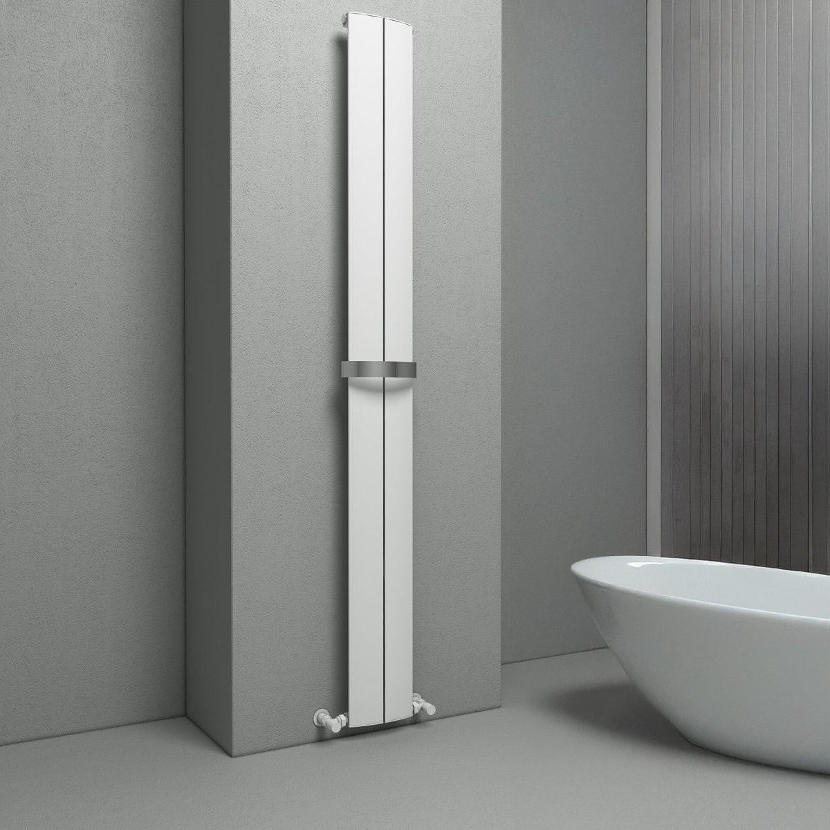 Carisa Play Bath Aluminium Heated Towel Rail – White