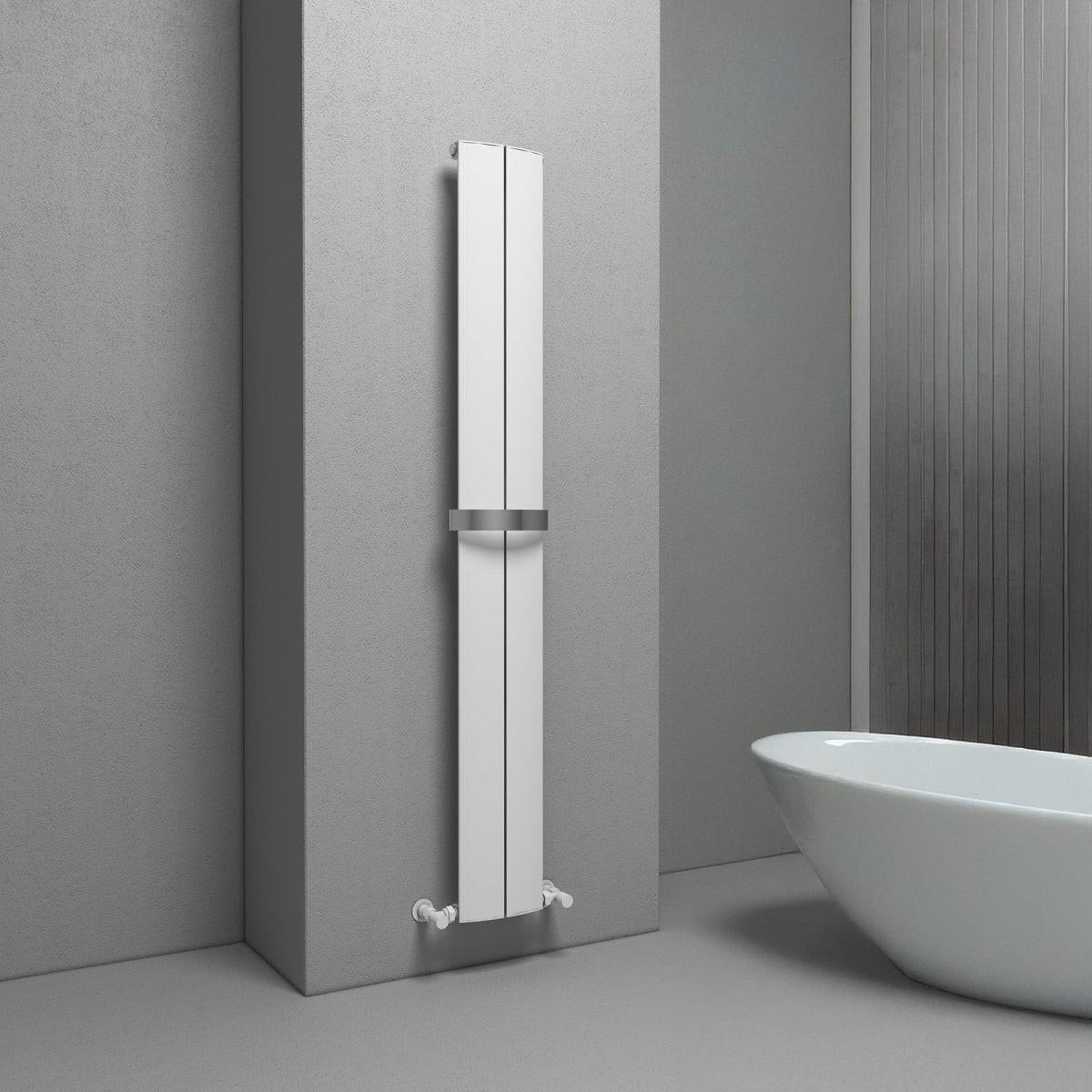 Carisa Play Bath Aluminium Heated Towel Rail – White