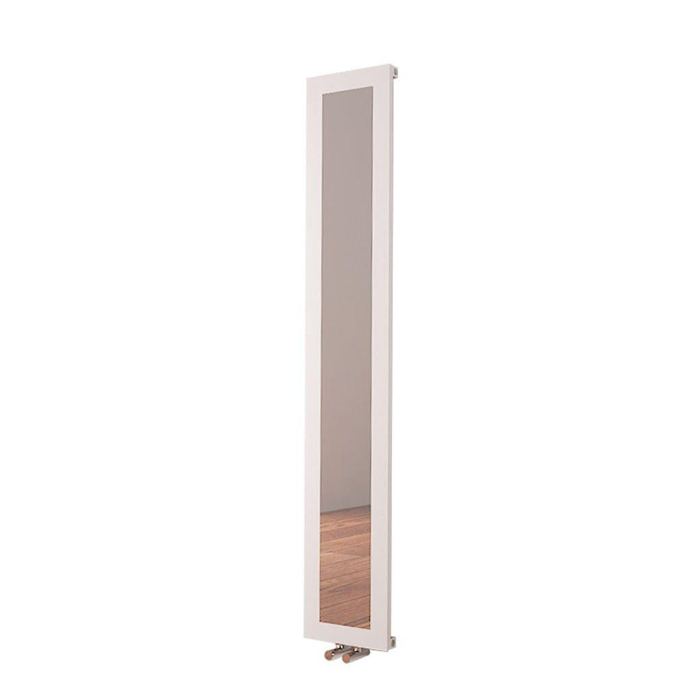 Carisa Quadro Aluminium Designer Radiator – White, vertical