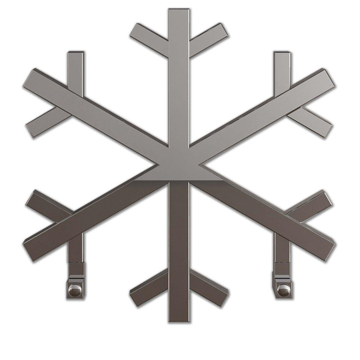 Carisa Snowflake Stainless Steel Heated Towel Rail – Mirror Polished
