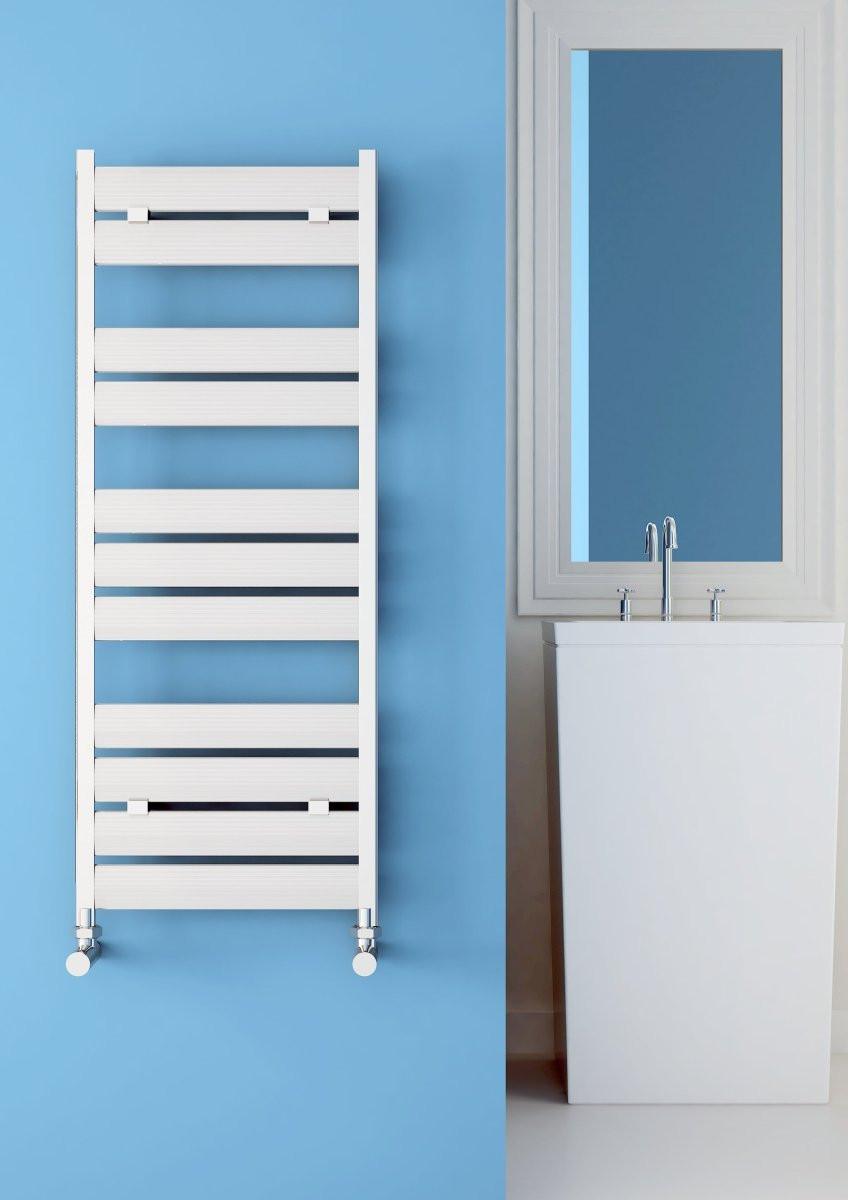 Carisa Soho Aluminium Heated Towel Rail – White